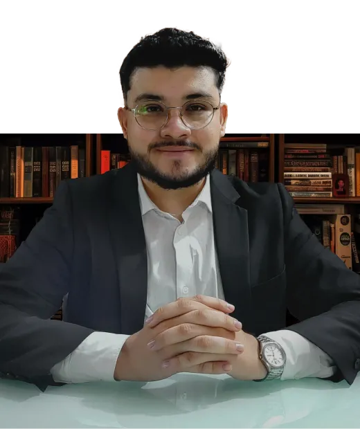 Daniel Acosta trabajando